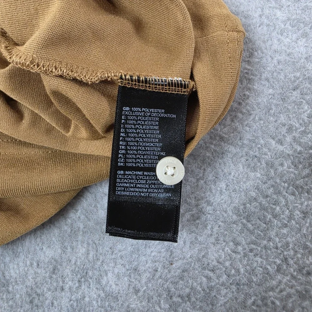 The North Face Shirt Mens XL Brown FlashDry Long Sleeve Henley Performance Top